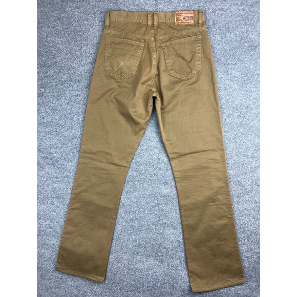 Territory Ahead Jeans Men's W32 x L34 Brown Denim Relaxed Fit Straight Leg - Picture 7 of 7